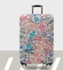 Around World STAMP luggage Elastic Cover to Fit 66cm to 69cm MEDIUM