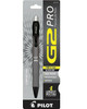 Pilot G2 Pro Premium Retractable Gel ink Pen 0.7mm BLACK - 1x ONLY