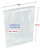 Clear Re-sealable plastic bag 44cm x 35cm - 100x bags