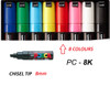 Uni POSCA PC-8K Paint Marker Pen - Chisel 8mm - 8 Colour Set PC8K