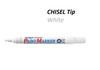 Artline Paint Markers 2.0 to 4mm EK409XF Chisel Tip - 1 DOZEN WHITE