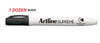 Artline Supreme Whiteboard Markers Bullet 1.5mm - 1 DOZEN BLACK