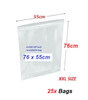 Clear Re-sealable Plastic Storage Bag 76cm x 55cm - 25x bags