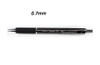 Zebra Surari 300 Emulsion Ink Ballpoint Pen 0.7mm BLACK Alloy Body BLACK INK