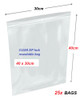 Clear Re-sealable plastic bag 40cm x 30cm - 25x bags