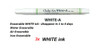 ADGER CHAKO ACE Disappearing Marking Pen (WHITE) - 3x WHITE INK