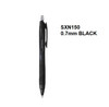 Uniball Jetstream Retractable Gel Pens 0.7mm SXN150-07 -  BLACK