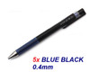Pilot Juice Up 0.4mm (LJP-20S4-BB) Retractable gel ink pen - 5x BLUE BLACK