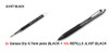 2x ZEBRA Sarasa Dry Gel ink Pen 0.7mm BLACK + 10x ZEBRA JLV 0.7mm BLACK
