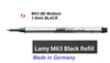 LAMY M63 Medium Rollerball Refill 1.0mm BLACK