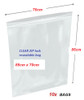 Clear Re-sealable plastic bag 85cm x 70cm XXL - 10x bags