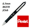 Pentel JCLUB ballpoint pen 0.7mm - 10x BLACK ink