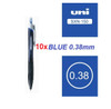 Uniball Jetstream Retractable Gel Pens 0.38mm SXN150-38  - 10x BLUE