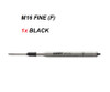 LAMY M16 FINE Ballpoint Refill BLACK - Single