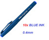 ARTLINE K3400 ERGOLINE Fineliner Pen 0.4mm - 10x BLUE