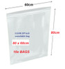 Clear Re-sealable plastic bag 80cm x 60cm XXL - 10x bags