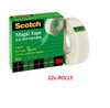 3M Scotch Magic Tape 810 HK 19mm x 32.9m (1/4 inch) - 12x ROLLS