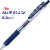 Zebra Sarasa Clip 0.5mm Gel ink pens  - 10x BLUE BLACK