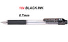 Pentel e-BALL Ballpoint Ink 0.7mm pen - 10x BLACK