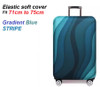  Elastic Polyester luggage cover for 71cm to 75cm GRADIENT BLUE STRIPE