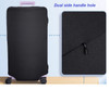 Elastic Polyester luggage cover for 80cm TRUNK Case Black