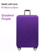 Elastic Polyester luggage cover for 80cm to 82cm Violet Purple  Elastic Polyester luggage cover for 80cm to 82cm Violet Purple