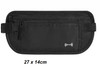 RFID Money Belt BLACK 27cm x 14cm