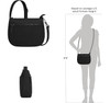 Travelon Saddle Anti Theft Crossbody Bag Black 43625