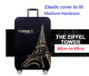Eiffel Tower luggage Elastic Cover to Fit 66cm to 69cm BLACK