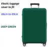 Elastic Polyester luggage cover for 66cm to 69cm Deep Green