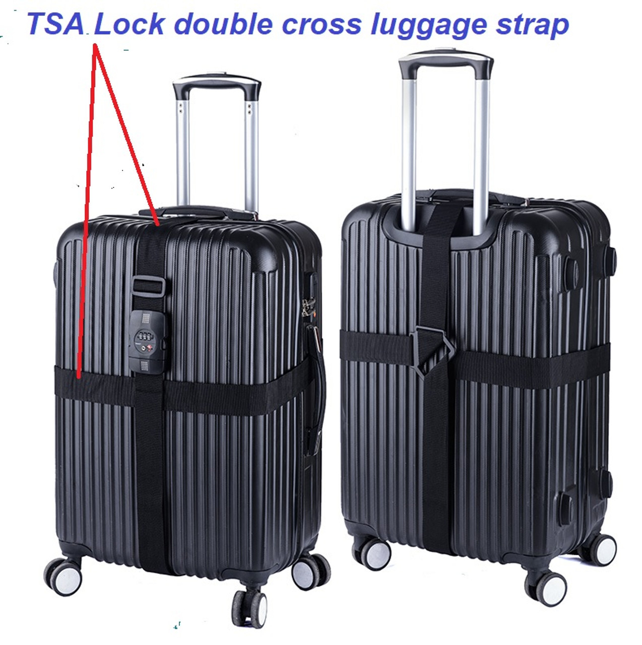 samsonite luggage strap tsa lock