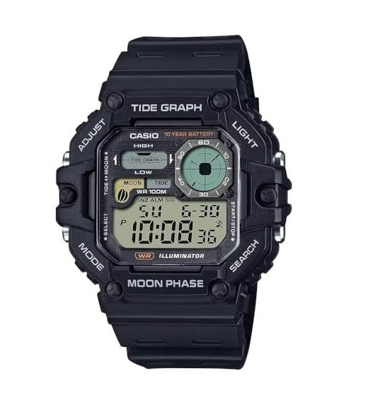Casio Digital Graph Tide Moon Phase Quartz 100m Watch WS-1700H