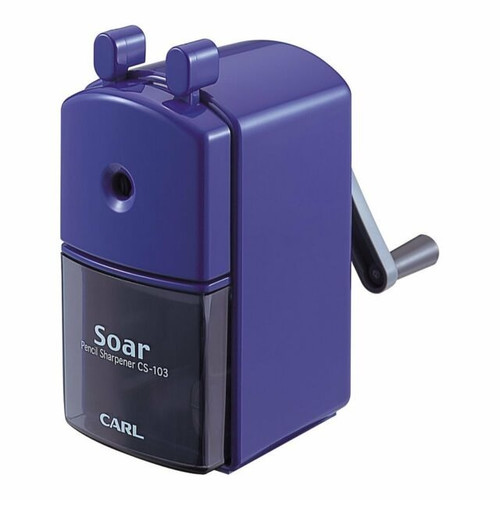 CARL SOAR Hand Crank Manual Pencil Sharpener CS103 BLUE