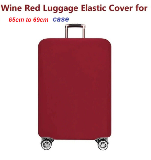  Elastic Polyester luggage cover for 65cm to 69cm WINE RED