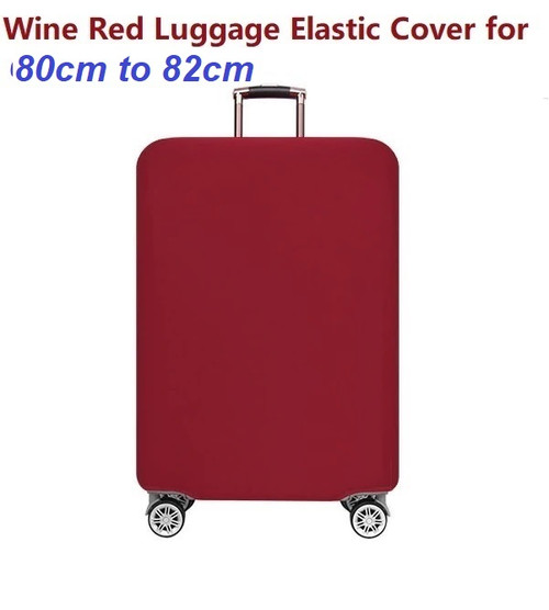 Elastic Polyester luggage cover for 80cm to 82cm WINE RED