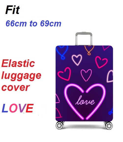 LOVE Elastic Polyester luggage cover for 69cm