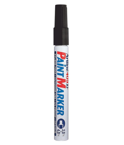 Artline Paint Markers 2.0 to 4mm EK409XF Chisel Tip - 1 Dozen BLACK