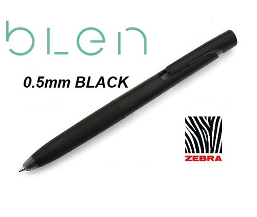 ZEBRA BLEN Ballpoint Pen 0.5mm BA88 BLACK