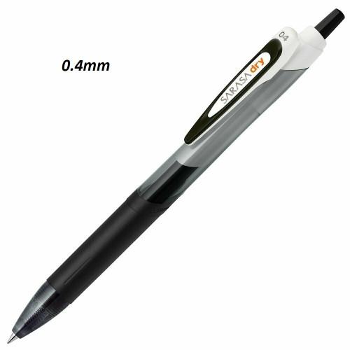 ZEBRA Sarasa Dry Gel ink Pen 0.4mm - 10x BLACK