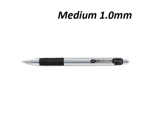 Zebra Z-Grip Retractable Ballpoint Pen MEDIUM Point 1.0mm