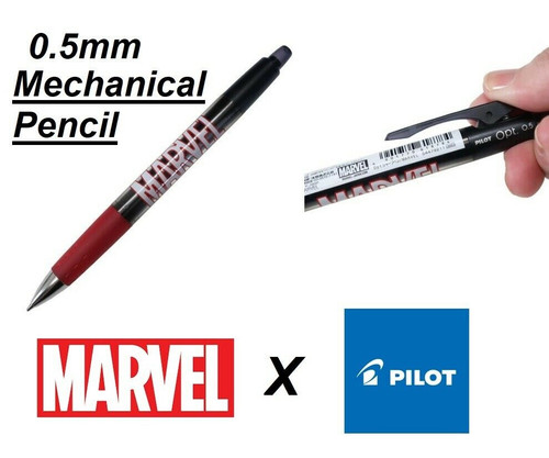 Pilot Opt MARVEL Edition 0.5mm BLACK Mechanical Pencil