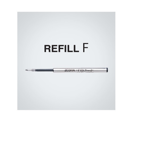 Zebra F Refill 0.7mm - 1 DOZEN BLACK