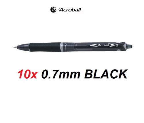 Pilot Acroball 0.7mm Ballpoint Pens  BLACK