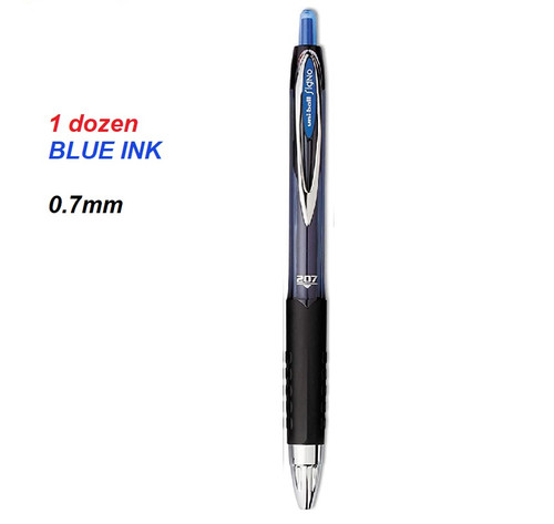 UNIBALL Signo 207 Gel Rollerball Pen 0.7mm - 1 DOZEN BLUE