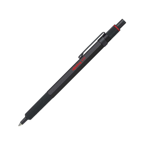 Rotring 600 Ballpoint Pen - Black Ink Black Body 1.0 mm
