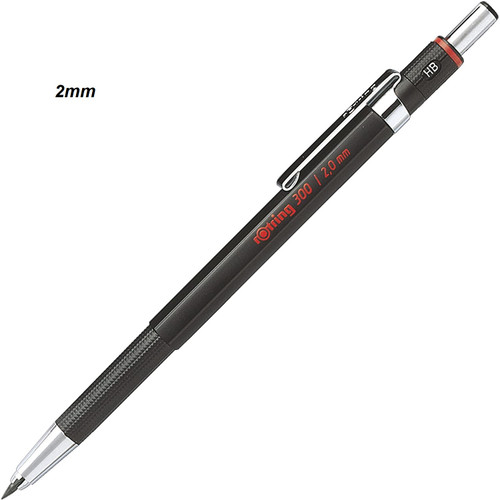 Rotring 300 Mechanical Pencil 2mm Black Barrel