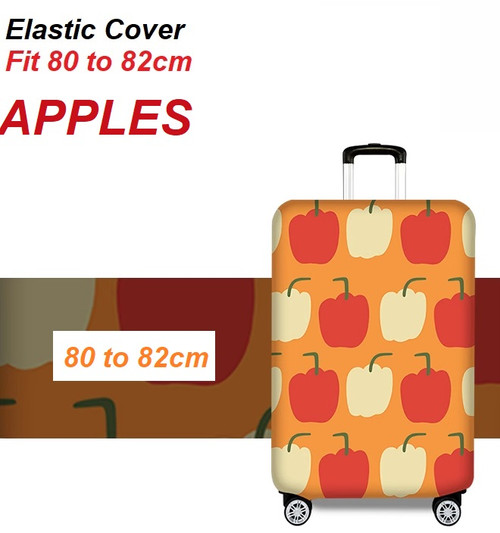 Elastic Polyester luggage cover for 80cm to 82cm APPLES