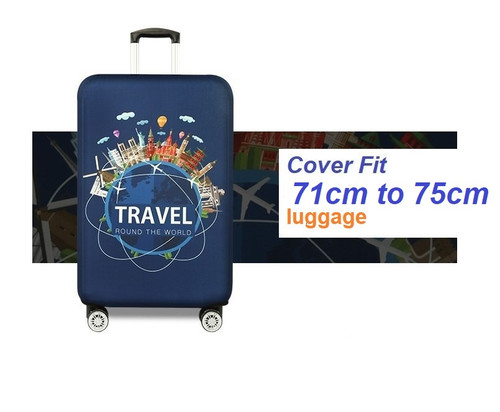 Around World Travel luggage Elastic Cover to Fit 71cm to 75cm