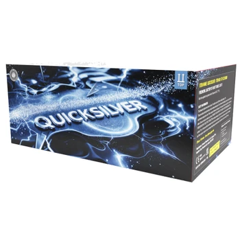 100 Shot Silver Glitter Firework | Rapid Barrage
