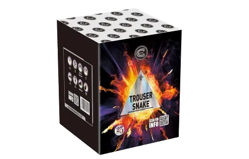 Trouser Snake Firework | 25 Shot 30mm Cake
